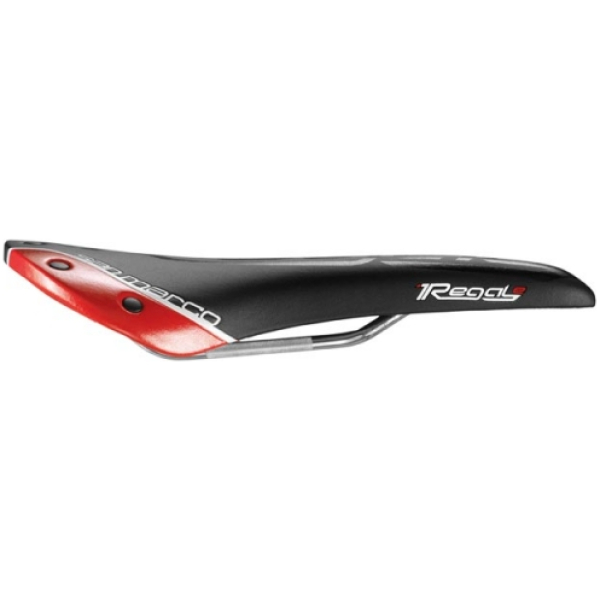 Selle San Marco ZADEL SM REGALE RACING RED ZW/RO ZWART/ROOD