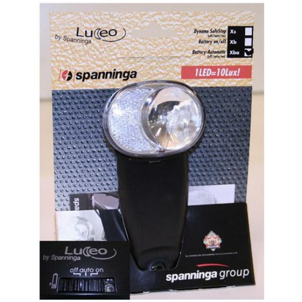 Spanninga KOPLAMP SPAN LUCEO XBA LED BATT AUT KB Zwart