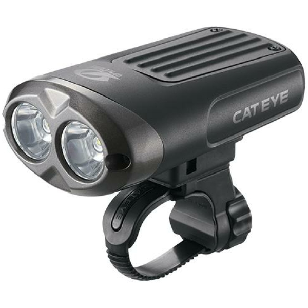 Cateye KOPLAMP CAT EL625RC NANO SHOT LED BATT STUUR ZW ZWART