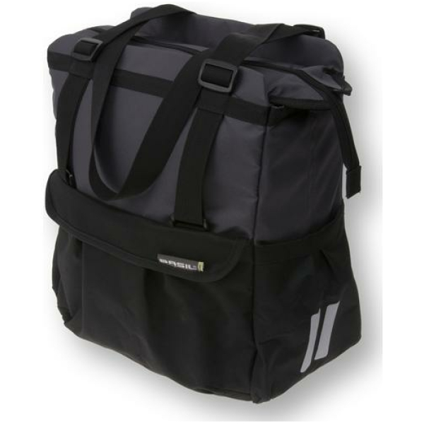 Basil TAS SHOPPER XL ZW/ANT 20L Zwart/Antraciet