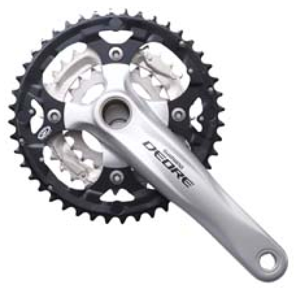 Shimano Shim crankst 44/32/22 Deore + BB zi Zilver