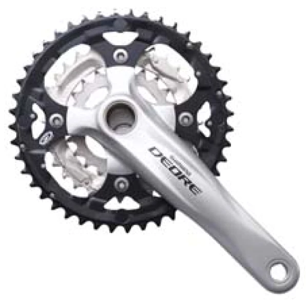 Shimano Shim crankst 44/32/22 Deore + BB zi Zilver