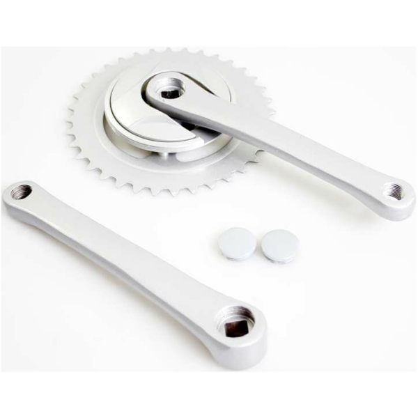 Cortina crankst 36t Milo silver Zilver