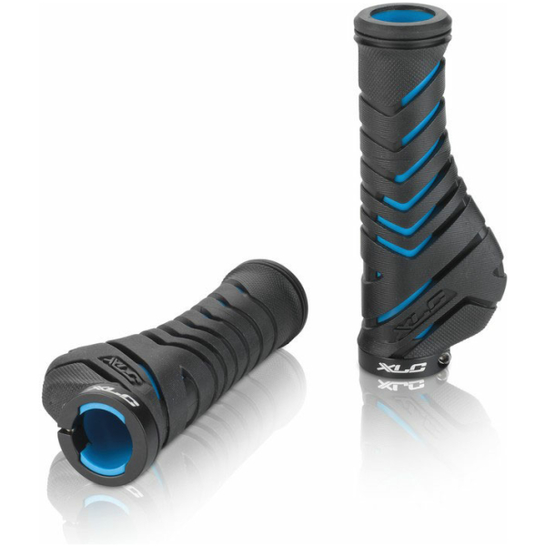 Xlc HANDVAT ERGO 130MM CF ZW/BL STEL GRS30 Zwart/Blauw