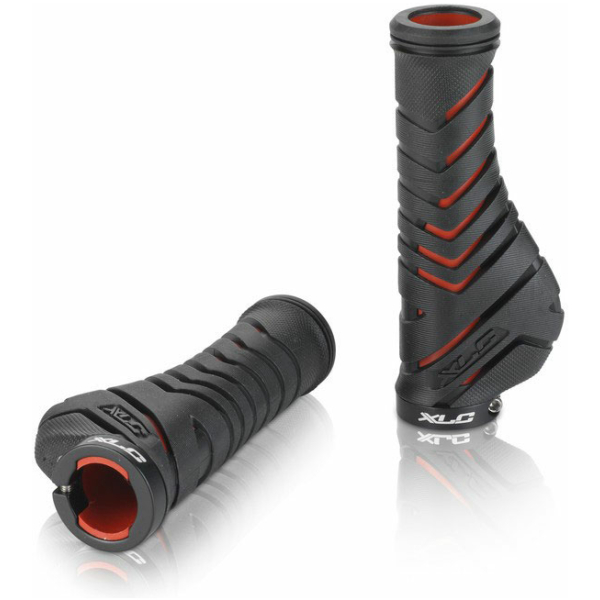 Xlc HANDVAT ERGO 130MM CF ZW/RO STEL GRS30 Zwart/Rood