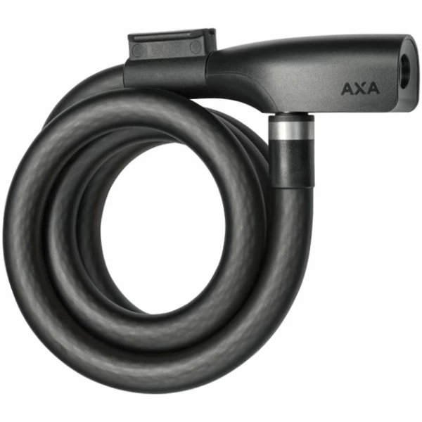 Axa SLOT KABEL RESOLUTE 120X15 M/HOUDER ZW Zwart