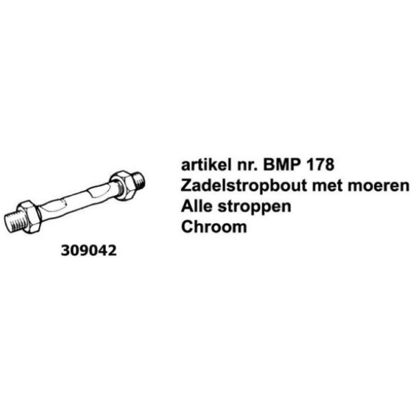 Brooks ZADED STROPBOUT B66 BMP178 CHROOM