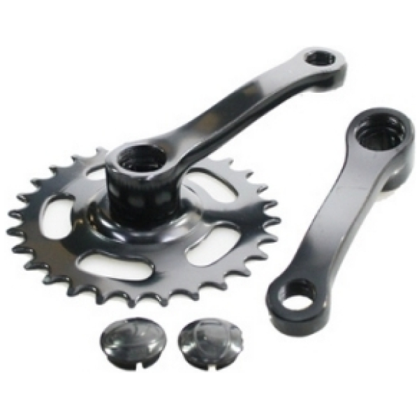 Merkloos Crankstel 28t 102st Black