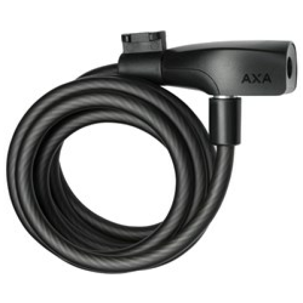 Axa SLOT KABEL RESOLUTE 180X8 M/HOUDER ZW Zwart