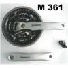 Shimano Crankstel acera 22-32-42t -4 -4 M361C222CS zilver Zilver/Zwart