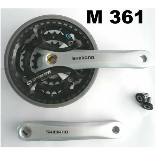 Shimano Crankstel acera 22-32-42t -4 -4 M361C222CS zilver Zilver/Zwart