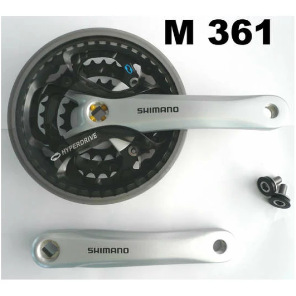Shimano Crankstel acera 22-32-42t -4 -4 M361C222CS zilver Zilver/Zwart