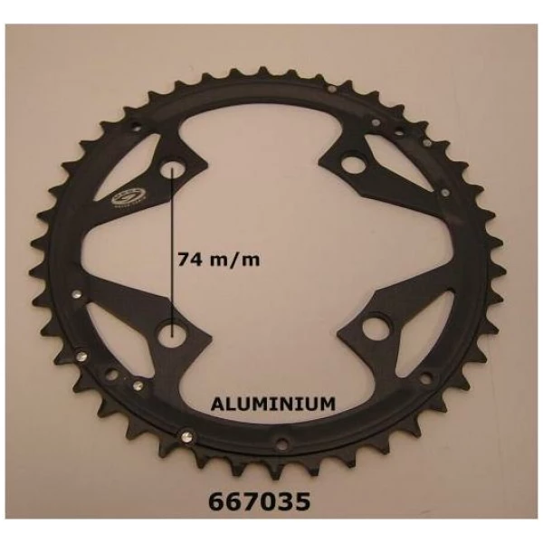 Shimano KETT BLAD 44 SH DEORE LX 9V 4 ARM Zwart