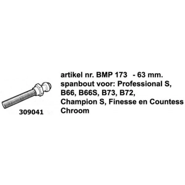 Brooks ZADED SPANBOUT B17/66/72/73 CHROOM