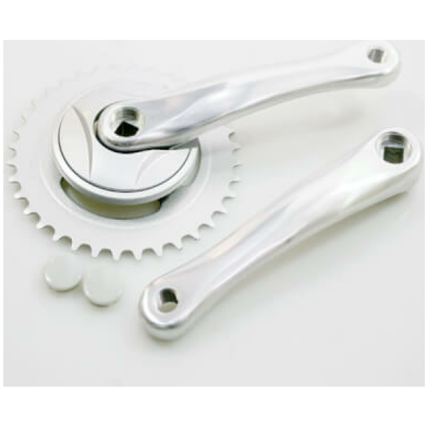 Cortina crankstel 36t alu silver Zilver