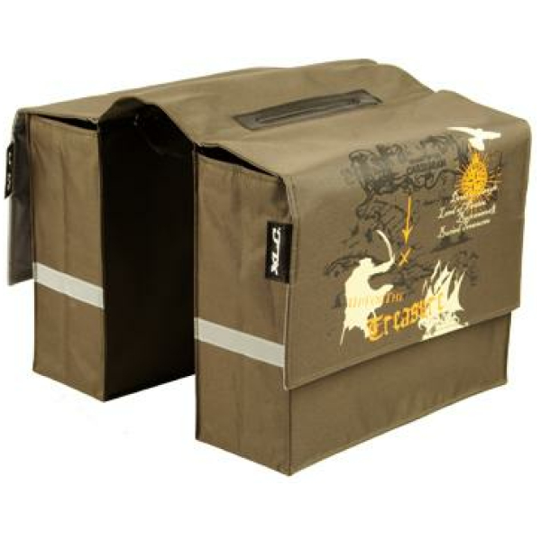 Xlc TAS KIND MAX BOY DUBBEL TREASURE Groen