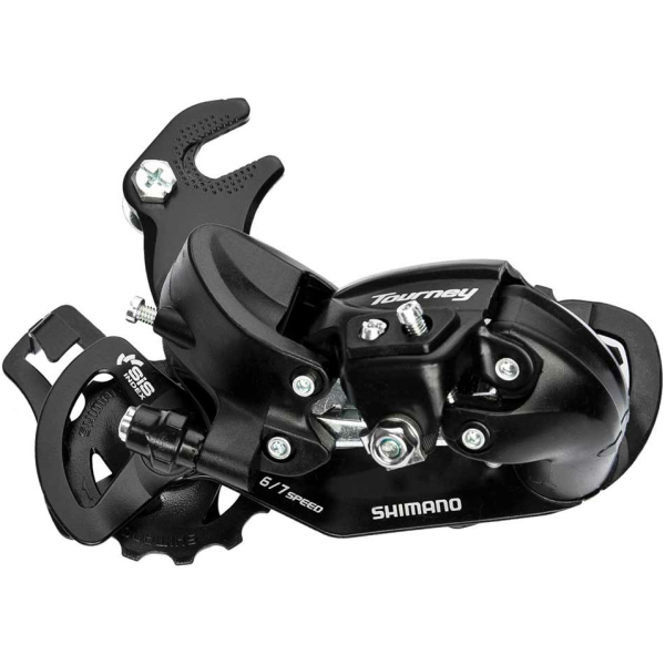 Shimano DERAILLEUR A SH TOURNEY TY300 6/7V M/HAAK ZW Zwart