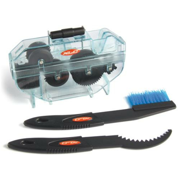Xlc GRS KETTINGREINIGER MET BORSTELS Zwart/Blauw