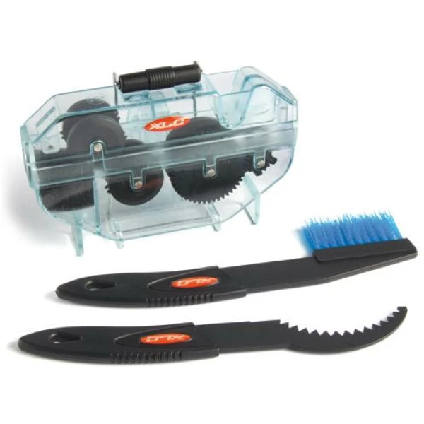 Xlc GRS KETTINGREINIGER MET BORSTELS Zwart/Blauw
