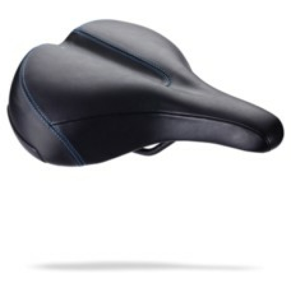 BBB BSD-103 Zadel ComfortPlus Relaxed Leer mm Zwart