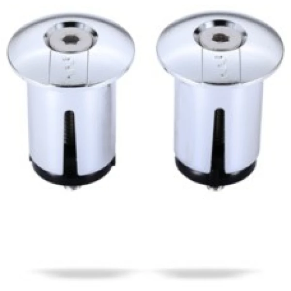 BBB BHT-96 Stuurdoppen ScrewOn 2 Stuks Chroom