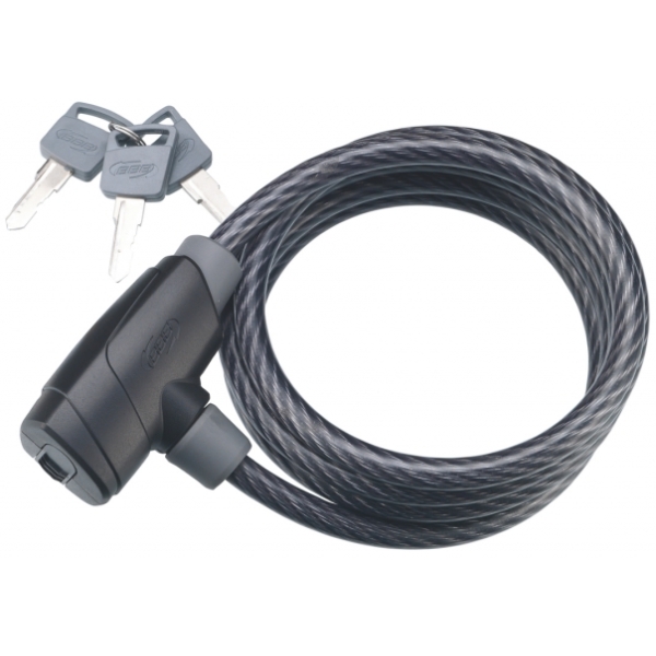 BBB BBL-31 Fietsslot PowerSafe Coil Cable Zwart