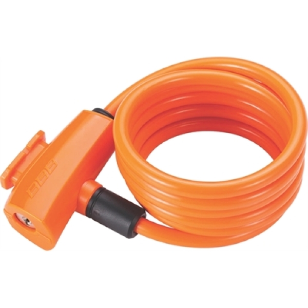 BBB BBL-61 Fietsslot QuickSafe Coil Cable Oranje
