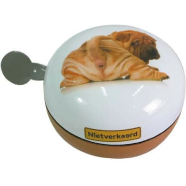 Niet Verkeerd Bel ding dong nietverkeerd met hond Wit