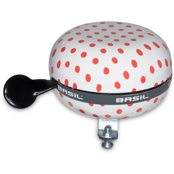 Basil BEL BAS DING DONG 80MM POLKADOT WI/RO Polkadot White/Red
