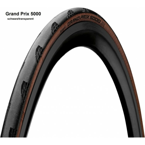 Continental BUB 28X11/8 CO GRAND PRIX 5000 ZW/TR VW Zwart/Transparant