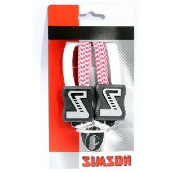Simson Snelbinder kort 3 binder met asplaat vanaf 20 inch Wit/Roze