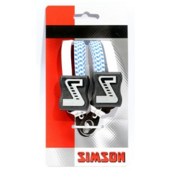 Simson Snelbinder wit/bl 49cm extra kor 3 binder universele asplaat va 20inch Wit/Blauw