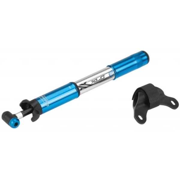 Xlc POMP HAND MINI ATB ALM 220MM BL/ZI Blauw/Zilver