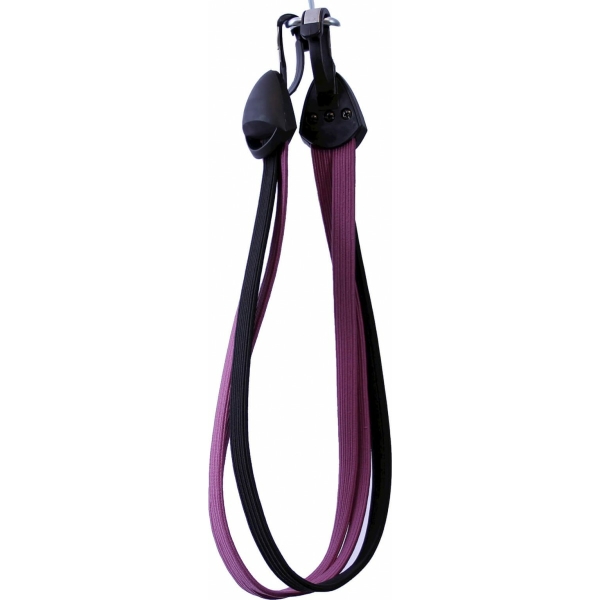 Bibia triobinder haak l rd/zw Brocaatrood/Zwart