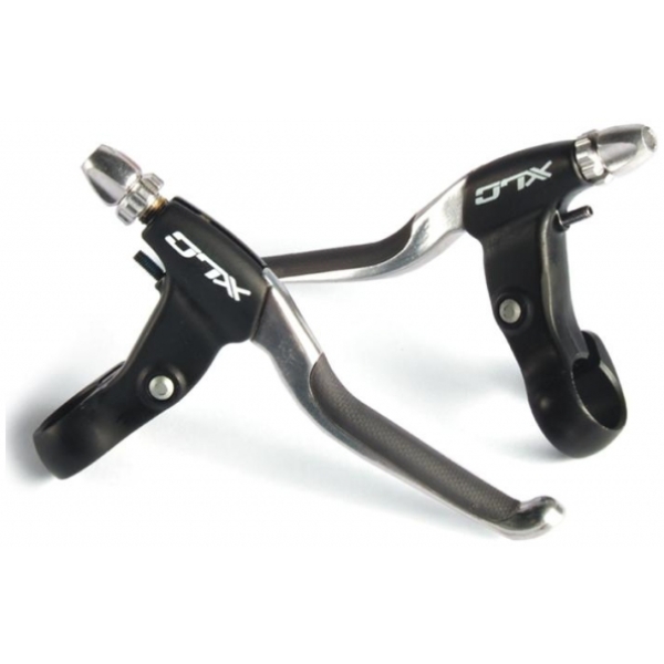 Xlc REMGREEP V BRAKE RUBBER INLAY ZW/ZI STEL BLV05 Zwart/Zilver