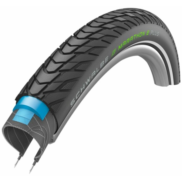Schwalbe BUB 27.5X200 SC R MARATHON E PLUS ASDG ZW Zwart