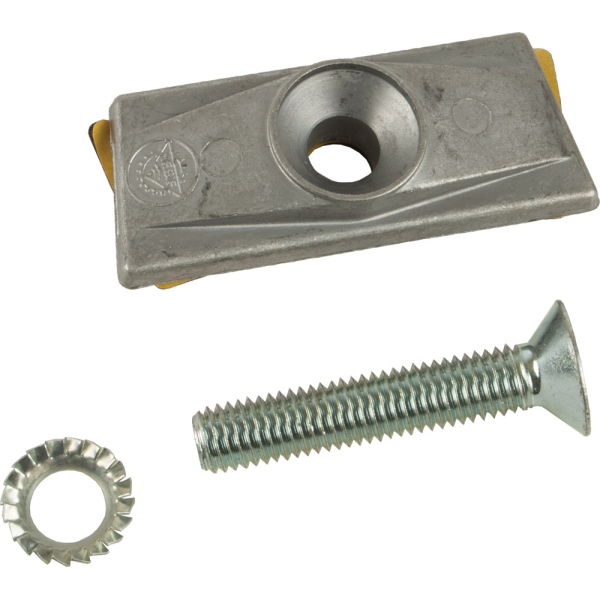 Hebie STAND PLAAT M/BOUT 10MM TWEEPOOT 699