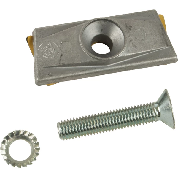Hebie STAND PLAAT M/BOUT 10MM TWEEPOOT 699