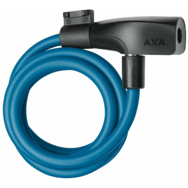 Axa SLOT KABEL RESOLUTE 120X8 M/HOUDER BL Petrol Blue