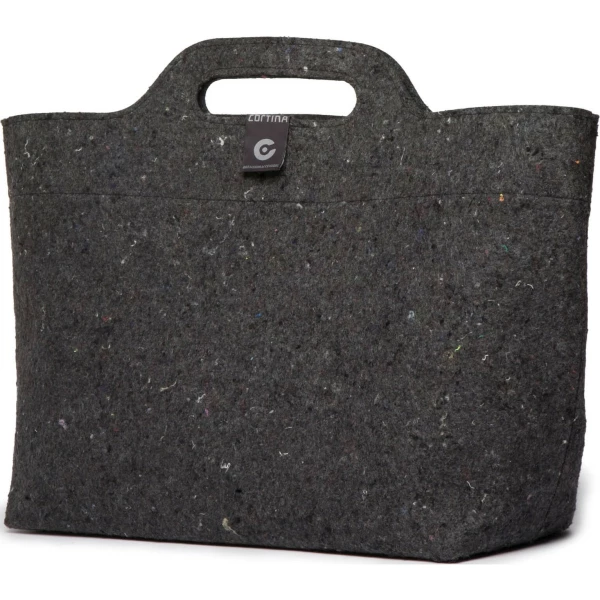 Cortina Shoppertas Sofia grijs recycled Zwart