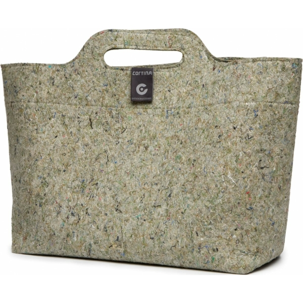 Cortina Shoppertas Sofia groen recycled Zwart
