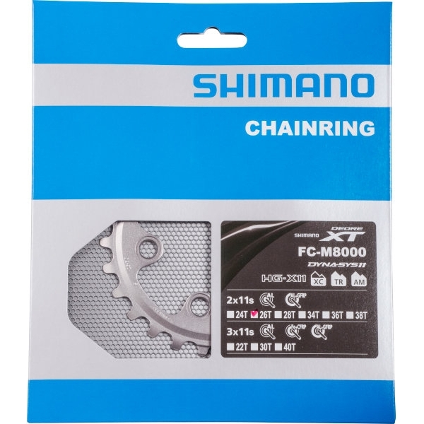 Shimano Kettingblad 26T-BC XT Black