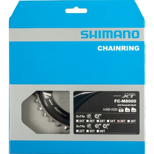 Shimano Kettingblad 36T-BC XT Black