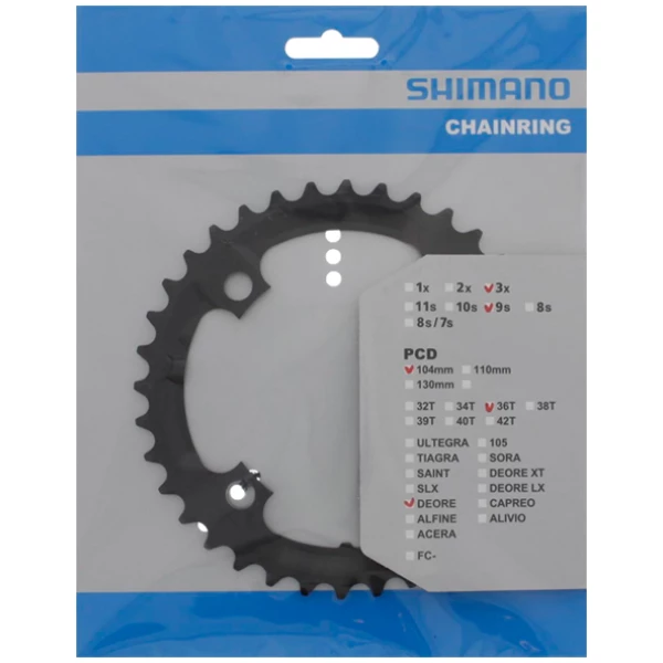 Shimano kettingblad 36t FC-M590 Black