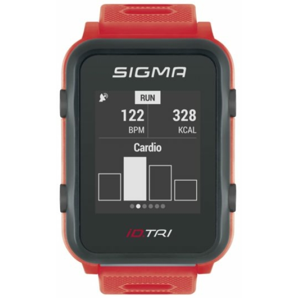 Sigma polscomputer set iD.TRI red Rood