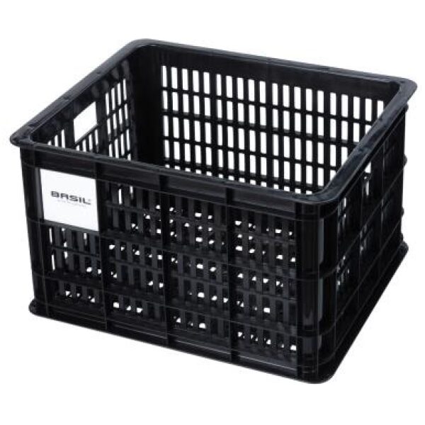 Basil KRAT BAS PVC V MIK ZW 50L Zwart