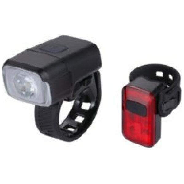BBB BLS-164 Verlichtingsset NanoStrike 400 Combo + BLS-152 Rear Spark 2.0 Zwart