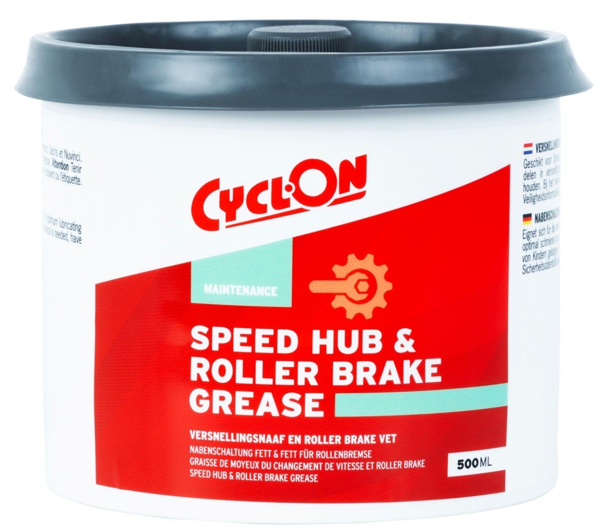 Cyclon Speed Hub en Roller Brake grease 500ml Grijs