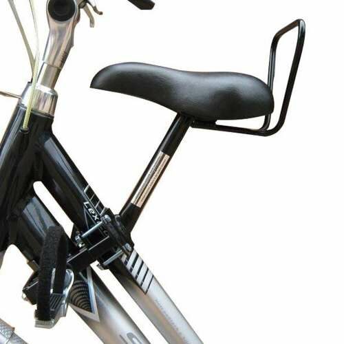 Merkloos Zadel kinder zitje op buis damesfiets Black - Afbeelding 3