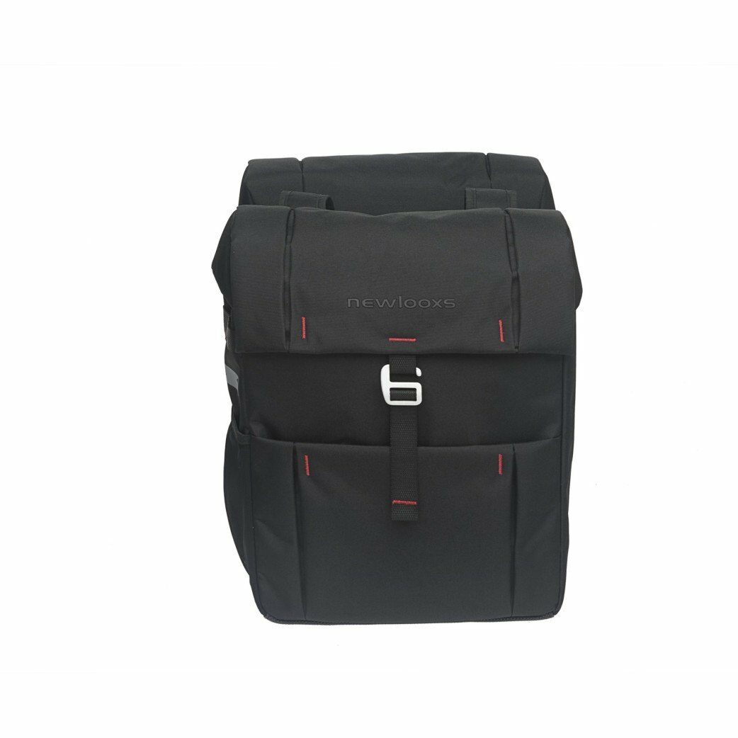 New Looxs fietstas dubbel Vigo 37L Black - Afbeelding 3